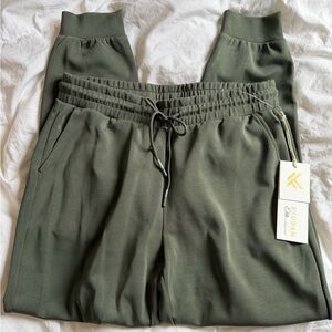 Kyodan Olive Green Track Joggers